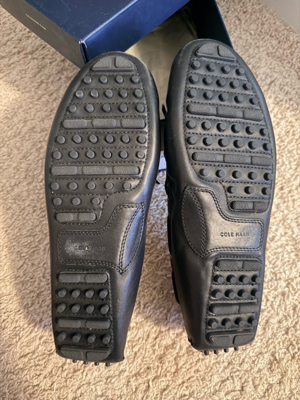 Cole Haan Black Leather Women’s Driving Loafers - Picture 2 of 6